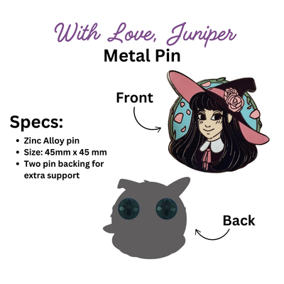 With Love, Juniper Enamel Pin